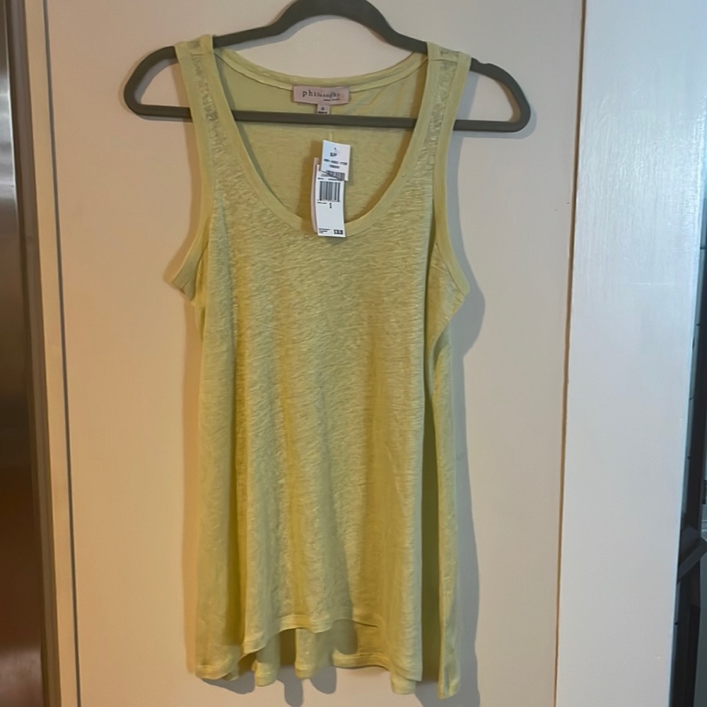 NWT Philosophy Republic Clothing linen tank